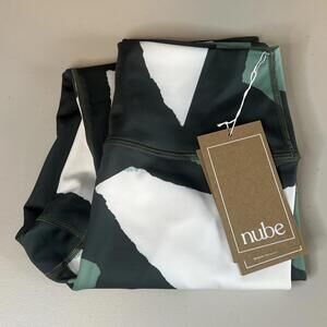 Nube Geometric Print Green  Legging Size Small NWT